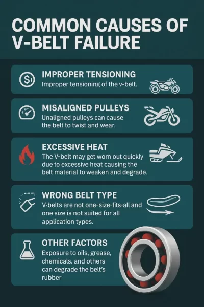 Common Causes of V-Belt Failures